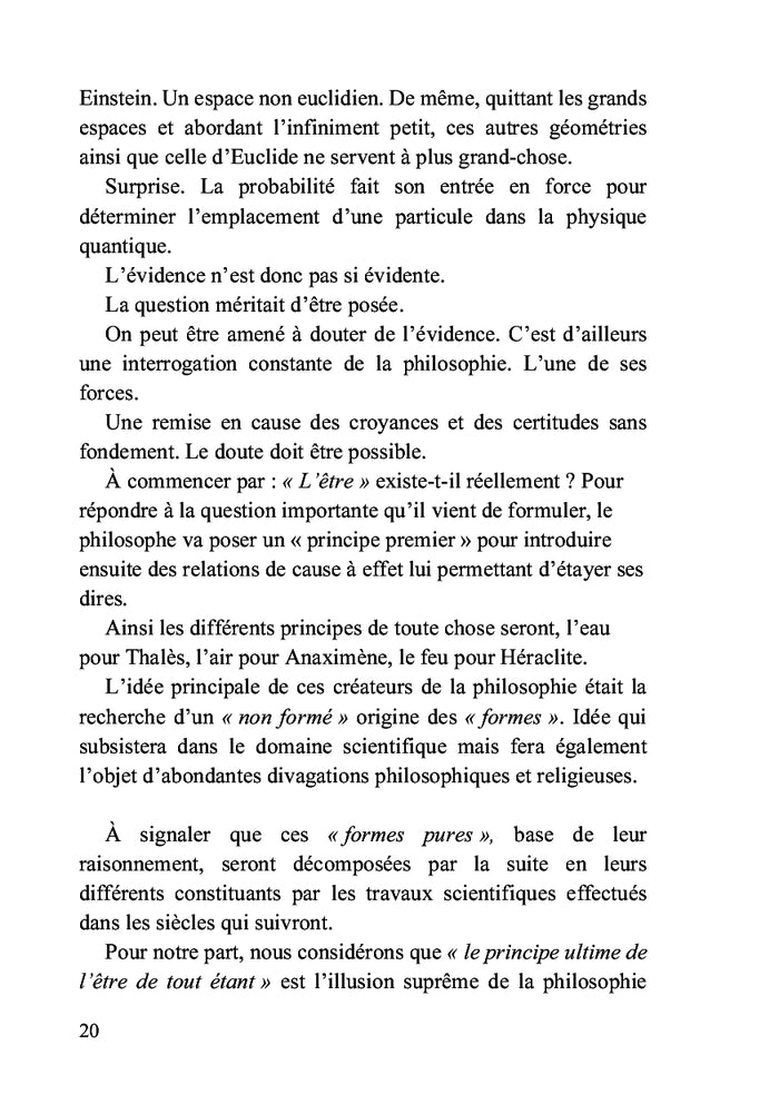 Essence et absolu, vaches sacrées de la philosophie