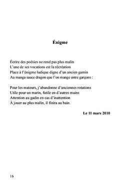 Vers un ordinaire