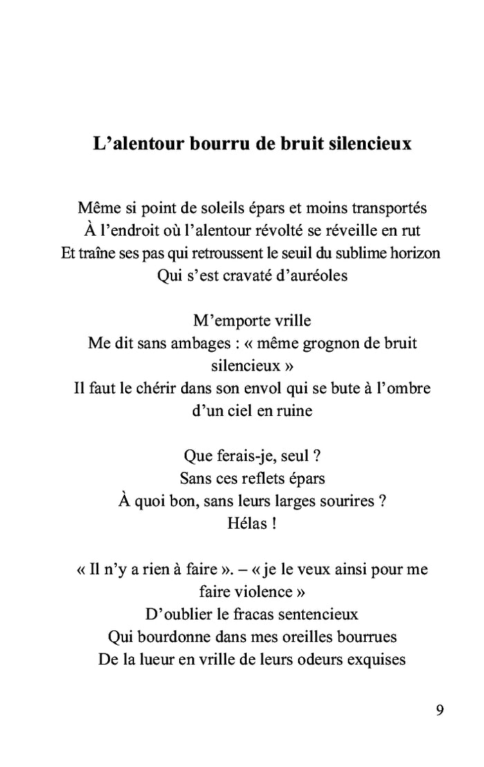 Le réveil des silences vertigés