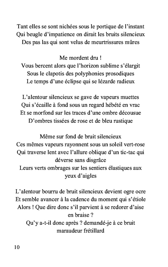 Le réveil des silences vertigés