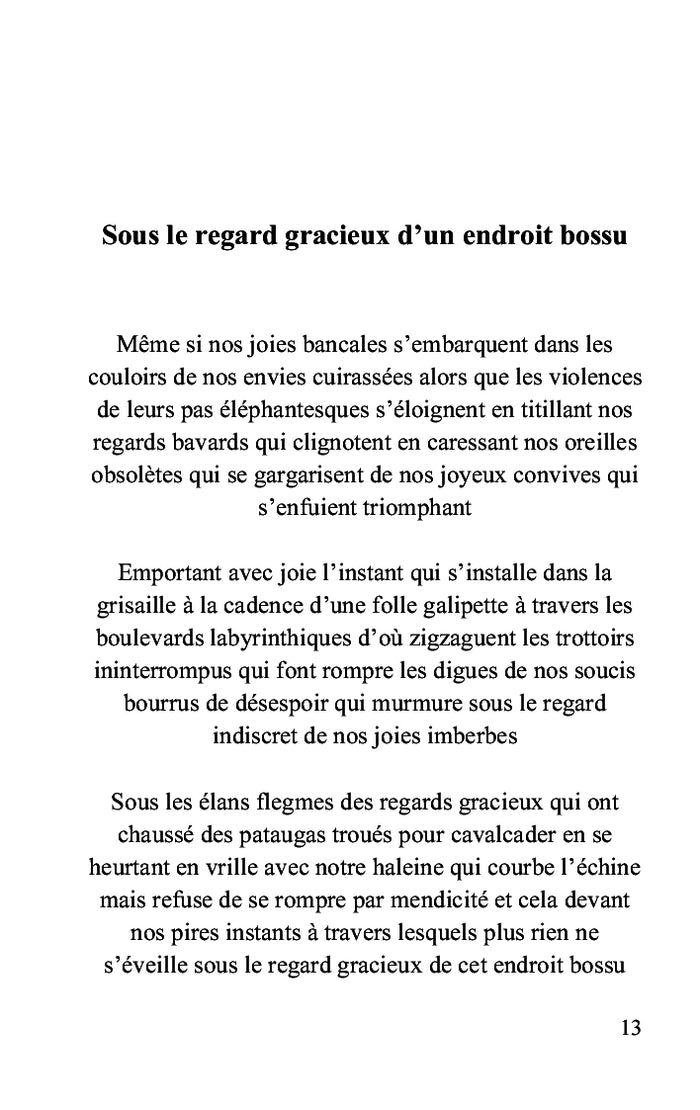 Le réveil des silences vertigés