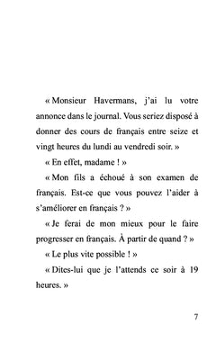 Mon premier cours particulier