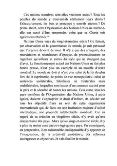 Nations unies vues du XXIe siècle