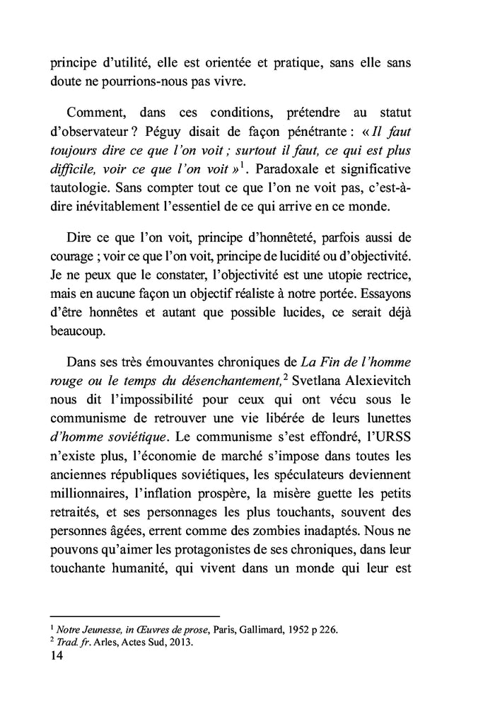 La disparition de l’avenir