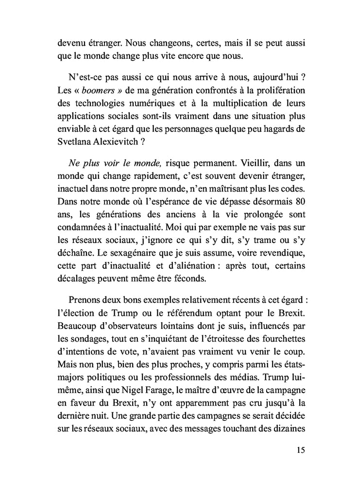 La disparition de l’avenir