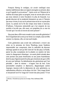 La disparition de l’avenir