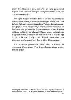 La disparition de l’avenir