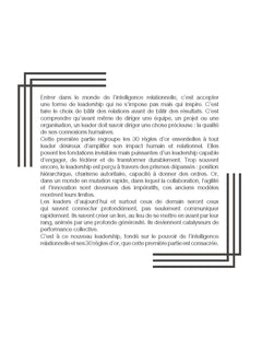 Le pouvoir de l'intelligence relationnelle