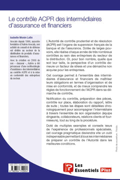 Le contrôle ACPR des intermédiaires d'assurance et financiers