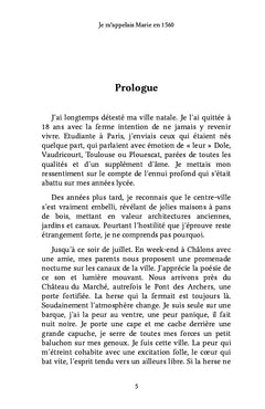 Je m'appelais Marie en 1560