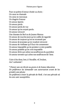 Poèmes pour s'égarer
