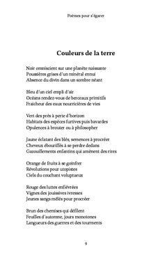 Poèmes pour s'égarer