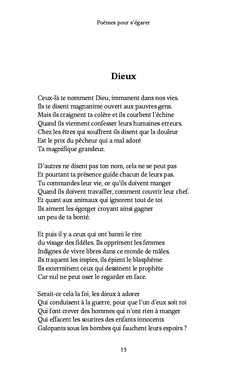 Poèmes pour s'égarer