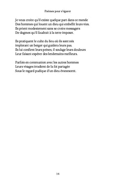 Poèmes pour s'égarer