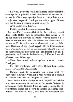 L'Horloger - conteur de temps