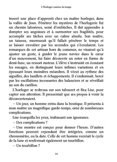 L'Horloger - conteur de temps
