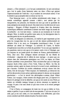 Science et sentiment