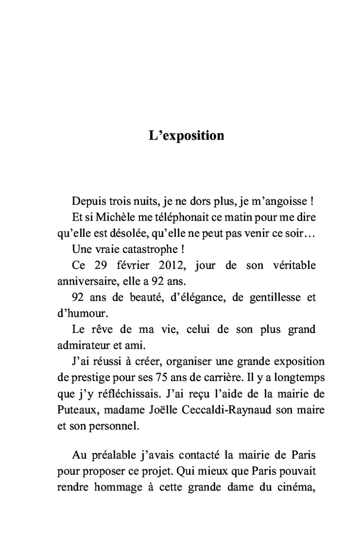 Michèle Morgan et moi