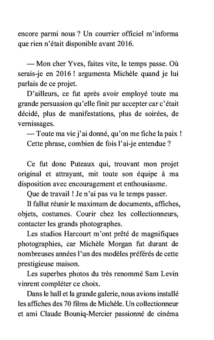 Michèle Morgan et moi