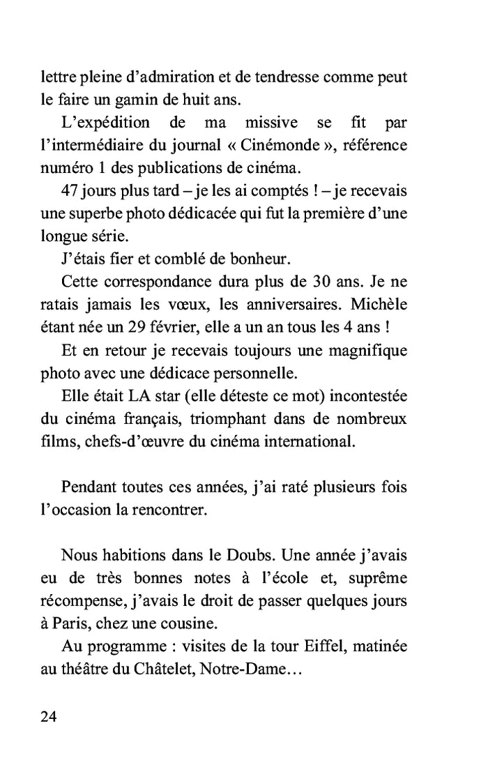 Michèle Morgan et moi