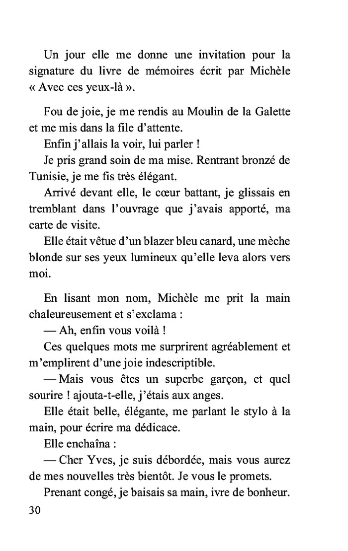 Michèle Morgan et moi