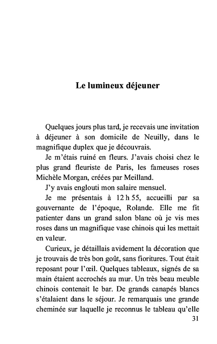 Michèle Morgan et moi