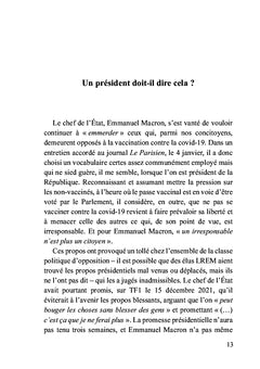 Tome II Janvier-avril 2021 : la démocratie confisquée
