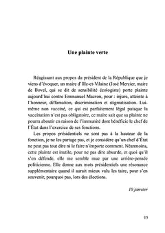 Tome II Janvier-avril 2021 : la démocratie confisquée