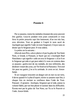 Les véritables secrets des psaumes