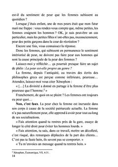 Il ne faut pas faire peur aux hommes