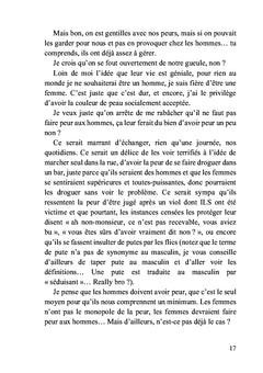 Il ne faut pas faire peur aux hommes