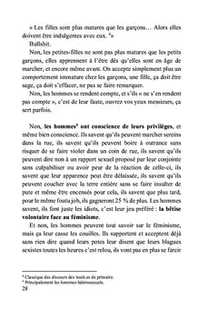 Il ne faut pas faire peur aux hommes