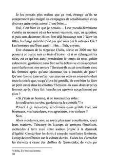 Il ne faut pas faire peur aux hommes