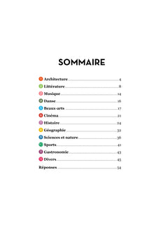 Cahier de jeux culture générale