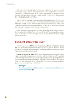 La grammaire avec des jeux de cartes Maternelle