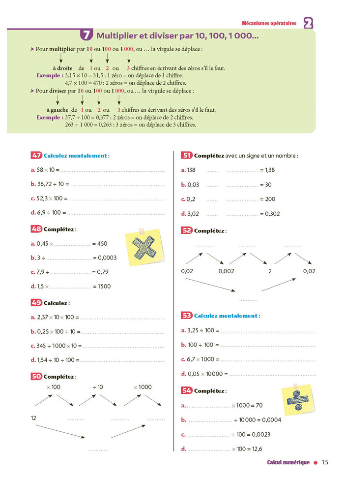 Mon cahier pour assurer en maths