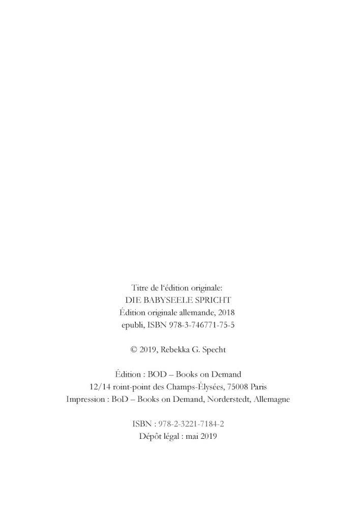 Dialoguer avec l'âme du bébé