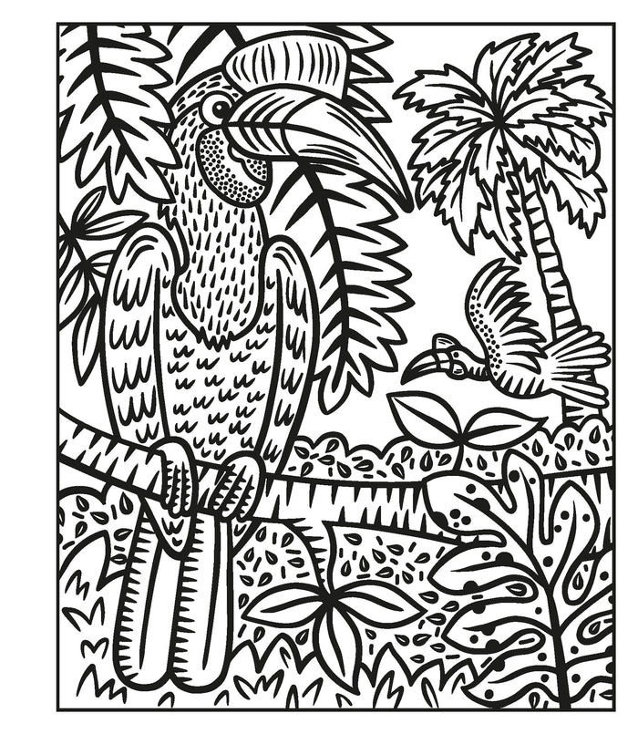 La forêt tropicale - La peinture magique