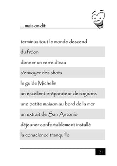 On ne dit pas... ...mais on dit