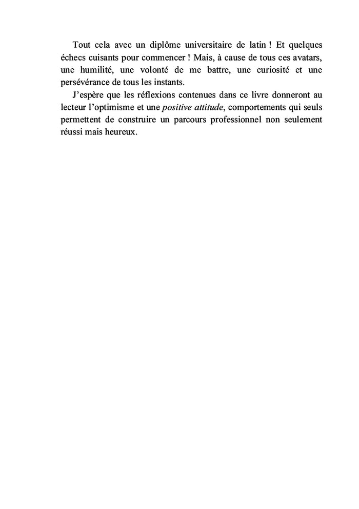 Mémoires d'un manager