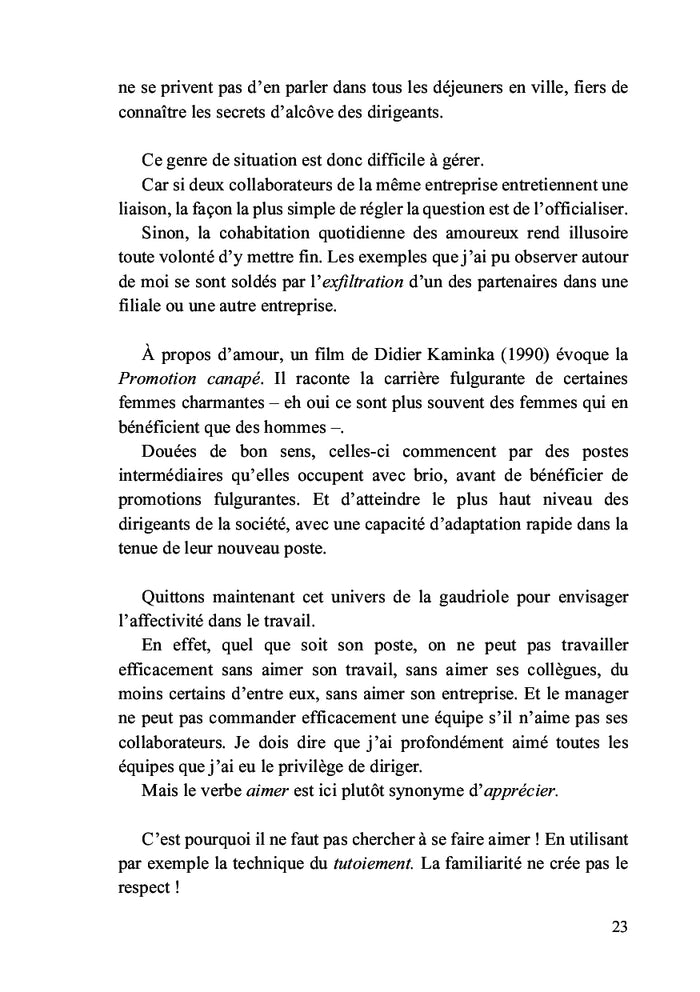 Mémoires d'un manager