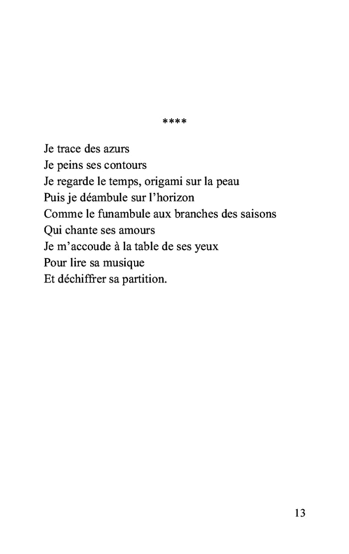 Partition en clé de bleus