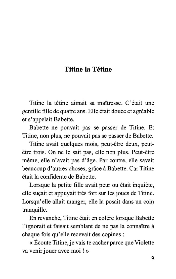 Les histoires de Titine la tétine