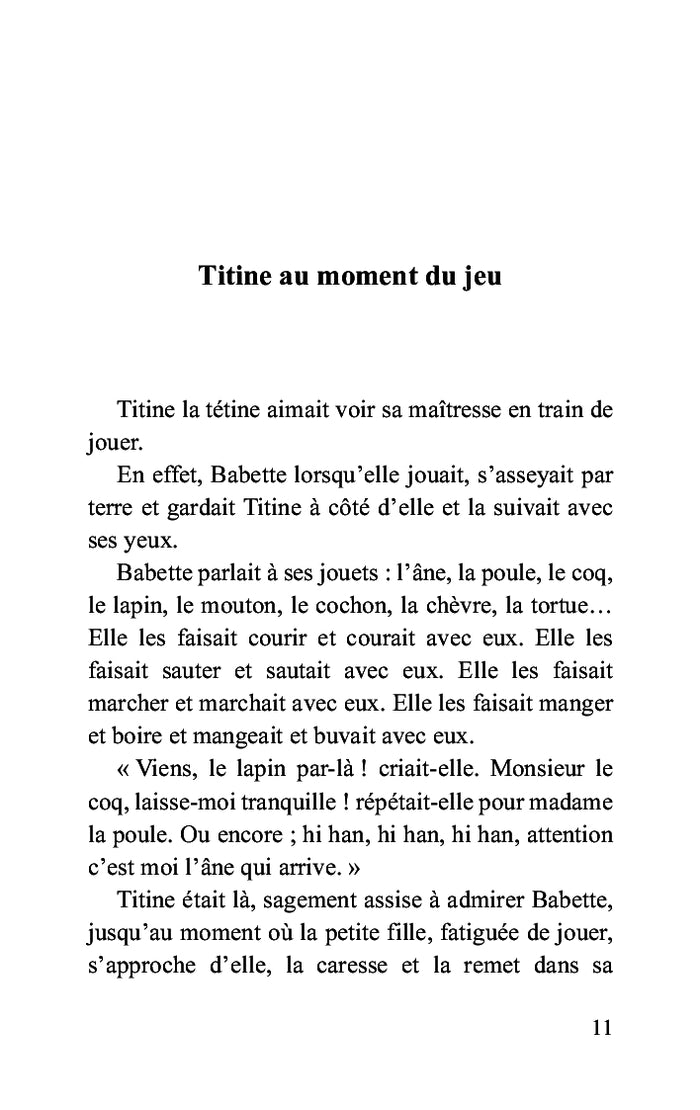 Les histoires de Titine la tétine