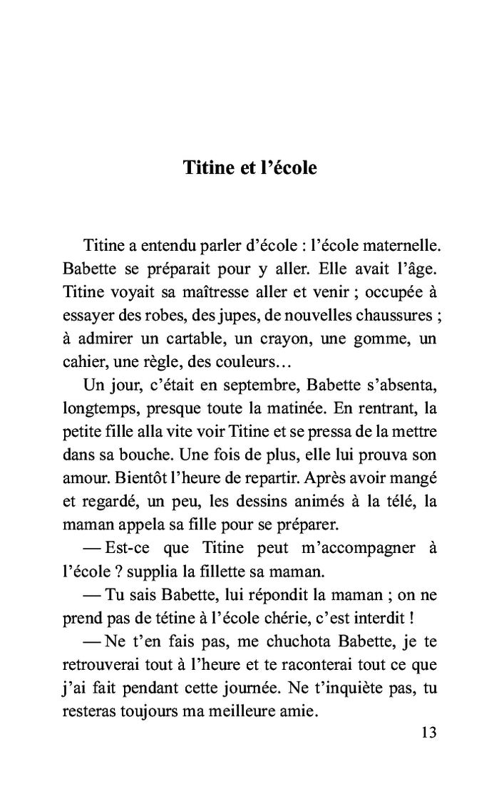 Les histoires de Titine la tétine