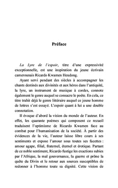 La lyre de l'espoir