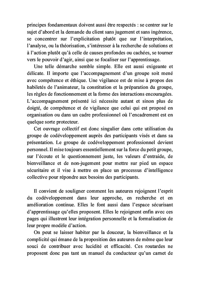 Le groupe de codéveloppement personnel
