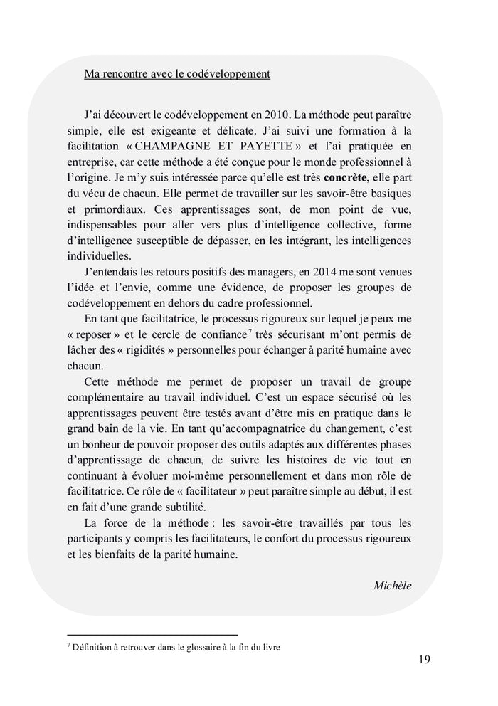 Le groupe de codéveloppement personnel