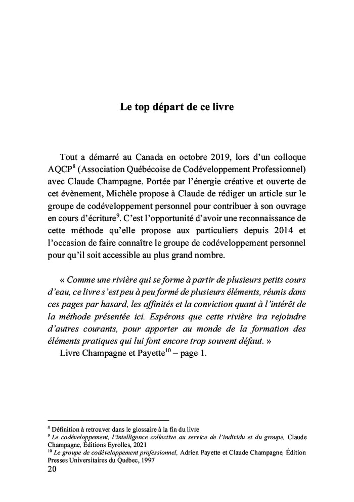 Le groupe de codéveloppement personnel