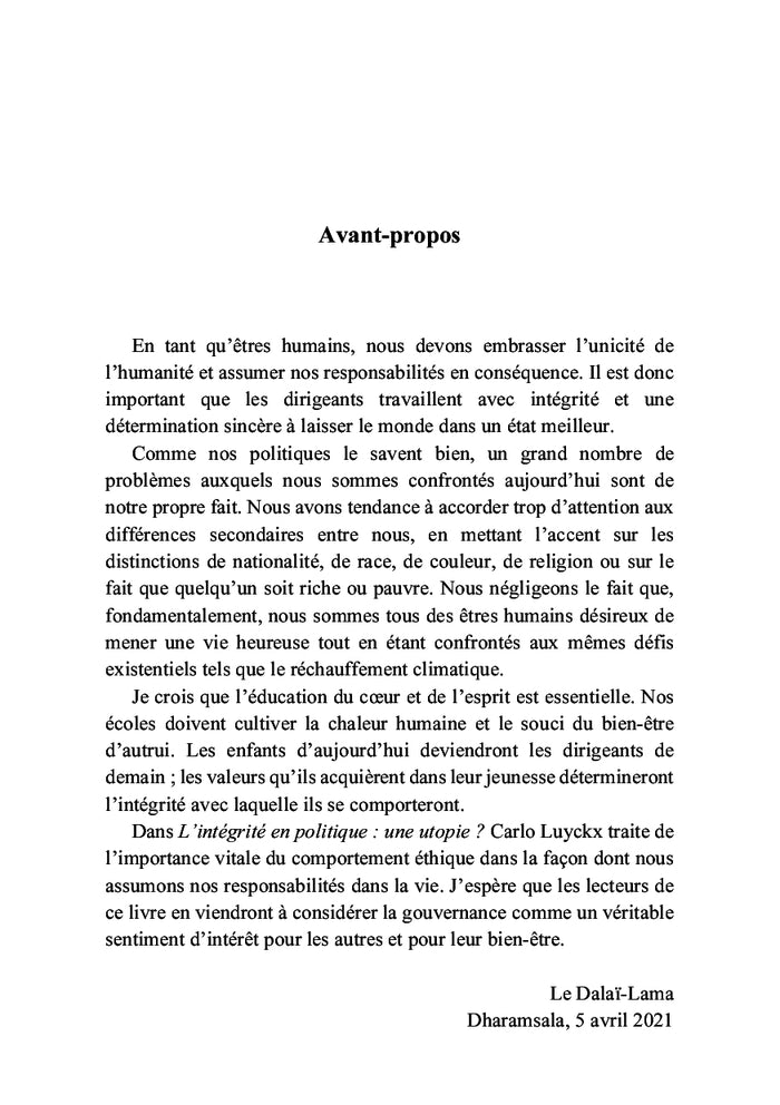 L'intégrité en politique : une utopie ?